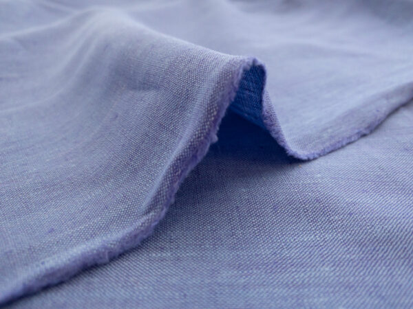 Designer Deadstock - Two-Tone Linen - Periwinkle