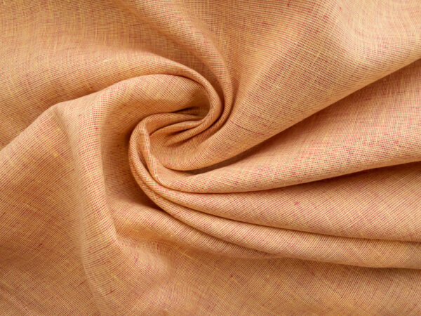 Designer Deadstock - Two-Tone Linen - Sherbert