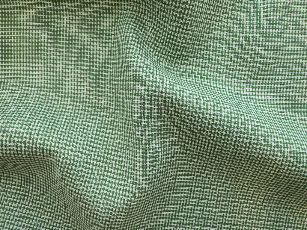 Designer Deadstock – Yarn Dyed Linen – Clover Gingham