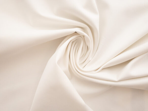 European Designer Deadstock – Cotton/Spandex Stretch Twill – White