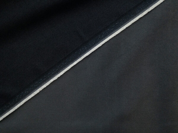 European Designer Deadstock - Two-Tone Cotton/Nylon Stretch Denim - Navy/Grey
