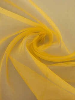 Designer Deadstock - Silk Organza - Yellow
