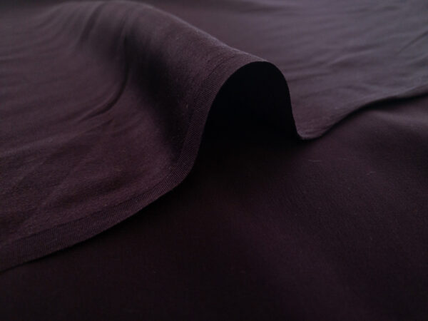 Designer Deadstock - Silk Charmeuse - Eggplant