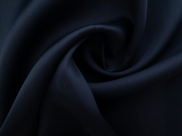 Designer Deadstock - Silk Satin Organza - Navy