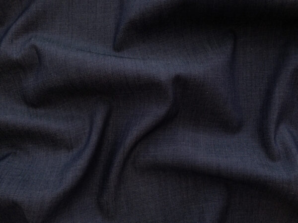 Designer Deadstock - Rayon Chambray - Navy Blue