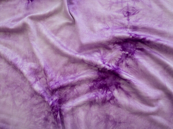 Designer Deadstock - Rayon/Spandex Jersey – Purple Tie Dye