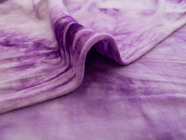 Designer Deadstock - Rayon/Spandex Jersey – Purple Tie Dye