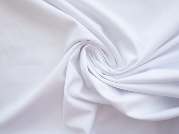 Designer Deadstock – Cotton/Polyester Poplin – White