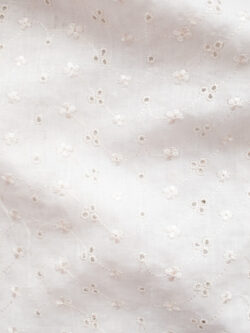 Cotton Eyelet - Francesca - Floral Connections - White - Stonemountain &  Daughter Fabrics