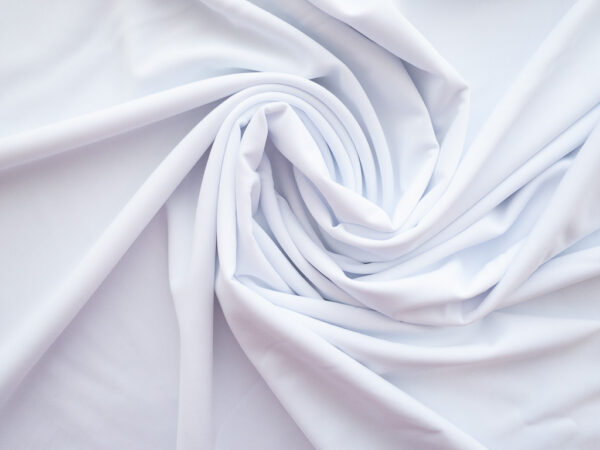 Nylon/Spandex Matte Swimwear Knit - White