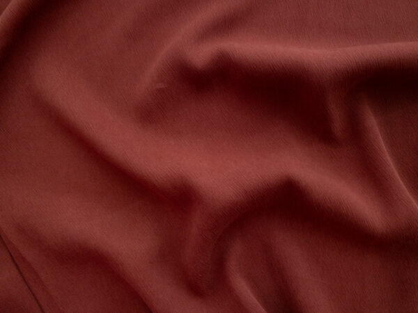 Sueded Tencel/Viscose Crepe - Terra Cotta