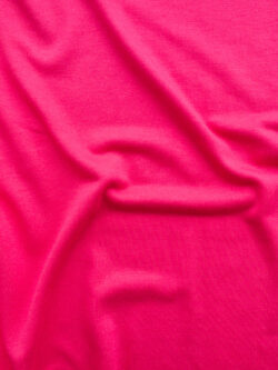 British Designer Deadstock - Viscose/Spandex Jersey - Hot Pink