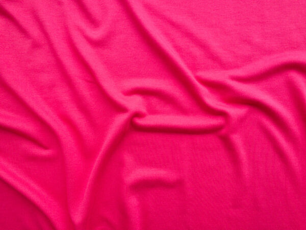 British Designer Deadstock - Viscose/Spandex Jersey - Hot Pink