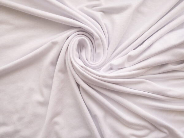 British Designer Deadstock - Viscose/Spandex Jersey - White