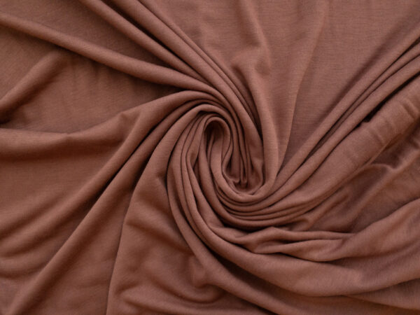 British Designer Deadstock - Viscose/Spandex Jersey - Cinnamon