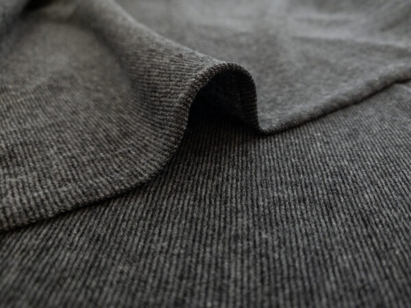 British Designer Deadstock - Cotton/Viscose Jersey - Charcoal Heather