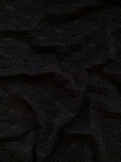 Japanese Designer Deadstock – Textured Polyester/Spandex Knit – Bubbles - Black