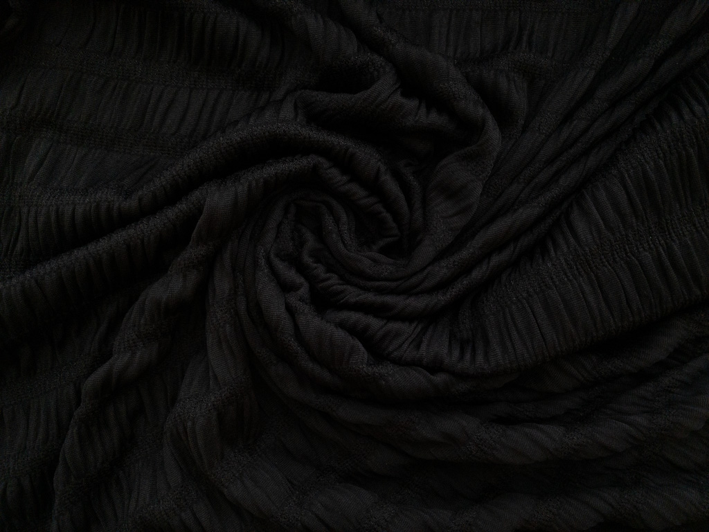 Crushed Velvet Polyester Spandex Knit Fabric