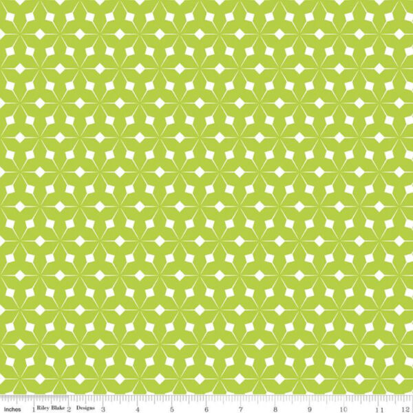 Quilting Cotton – Colour Wall - Geo - Lime