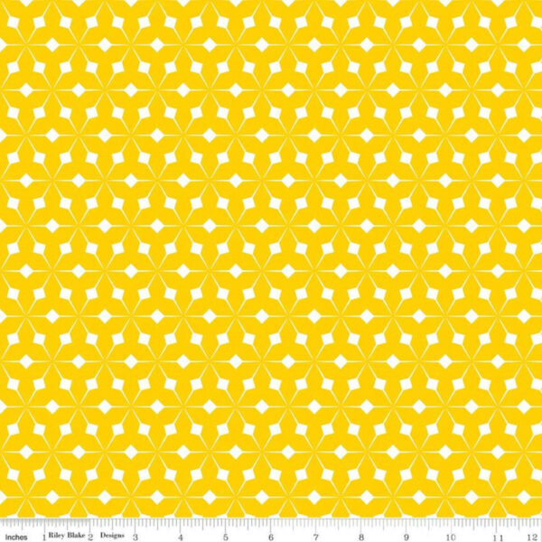 Quilting Cotton – Colour Wall - Geo - Yellow