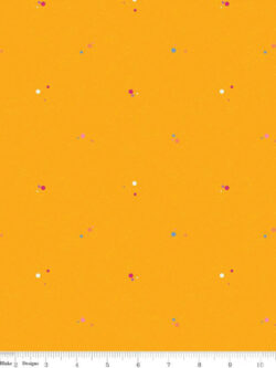Quilting Cotton – Colour Wall - Dots - Gold