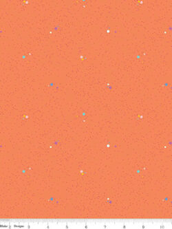 Quilting Cotton – Colour Wall - Dots - Orange