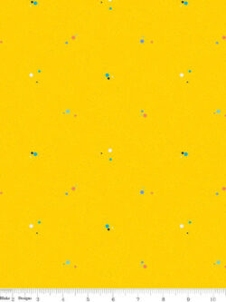 Quilting Cotton – Colour Wall - Dots - Yellow