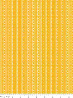 Quilting Cotton – Awesome Autumn - Stripes - Saffron