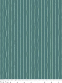 Quilting Cotton – Roar - Stripes - Teal