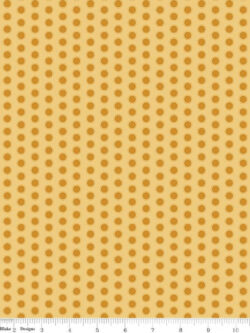 Quilting Cotton – Daisy Fields - Dots - Honey