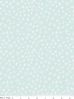 Cotton Flannel - Nice Ice Baby - Snowflakes - Mint