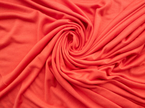 British Designer Deadstock - Viscose/Spandex Jersey - Coral