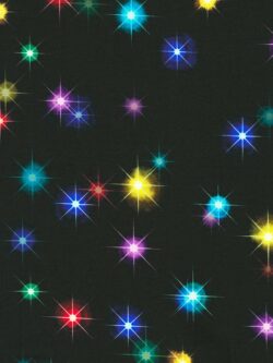 Quilting Cotton - Afterglow - Twinkle Lights - Black