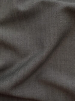 British Designer Deadstock - Italian Cross-Dyed Wool Suiting - Silver Grey  - Stonemountain & Daughter Fabrics