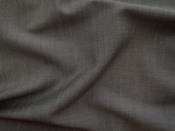 British Designer Deadstock - Italian Cross-Dyed Wool Suiting - Silver Grey