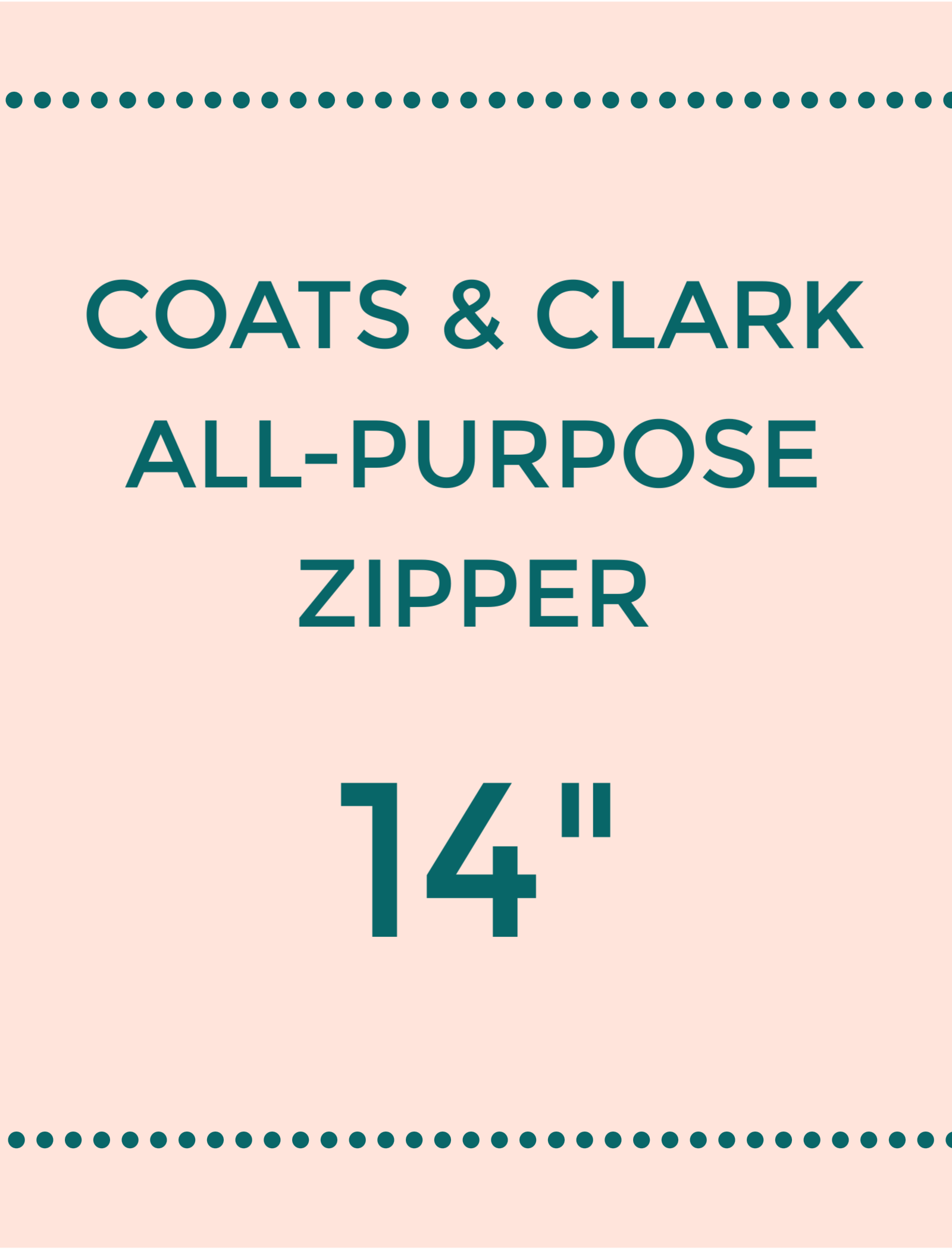 Coats & Clark All Purpose Zipper - 14