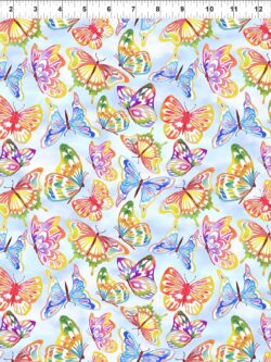 Quilting Cotton - Summer Breeze - Butterflies - Multi