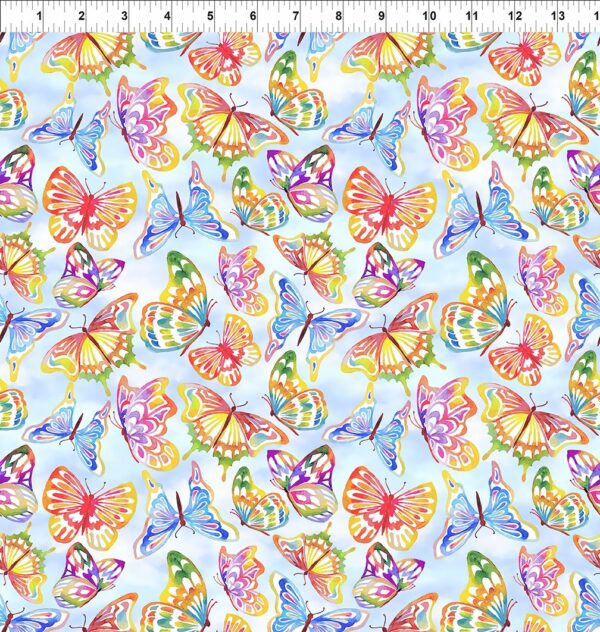 Quilting Cotton - Summer Breeze - Butterflies - Multi