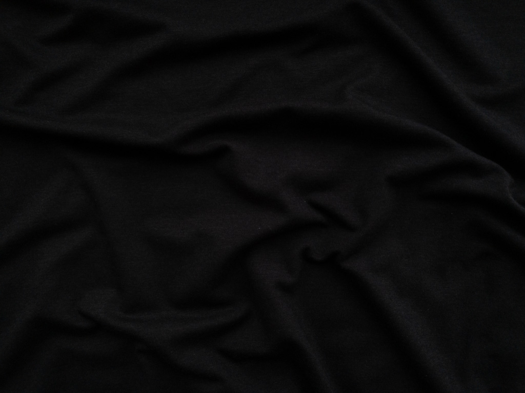 Japanese Designer Deadstock - Water Resistant Cotton/Nylon - Charcoal Black  - Stonemountain & Daughter Fabrics