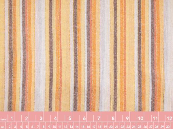 Designer Deadstock - Cotton/Lurex Gauze – Desert Metallic Stripe