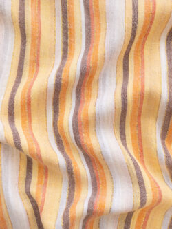 Designer Deadstock - Cotton/Lurex Gauze – Desert Metallic Stripe