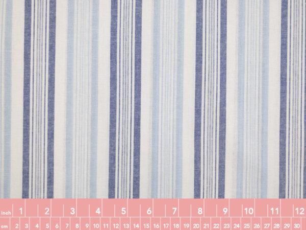 Designer Deadstock - Cotton Shirting - Seaside Stripe