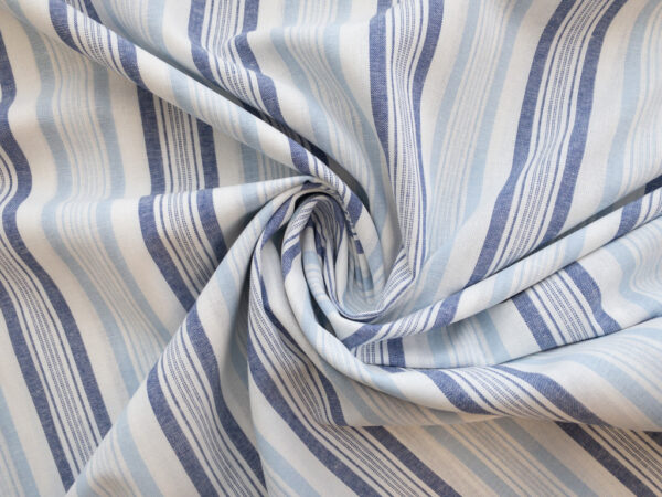 Designer Deadstock - Cotton Shirting - Seaside Stripe