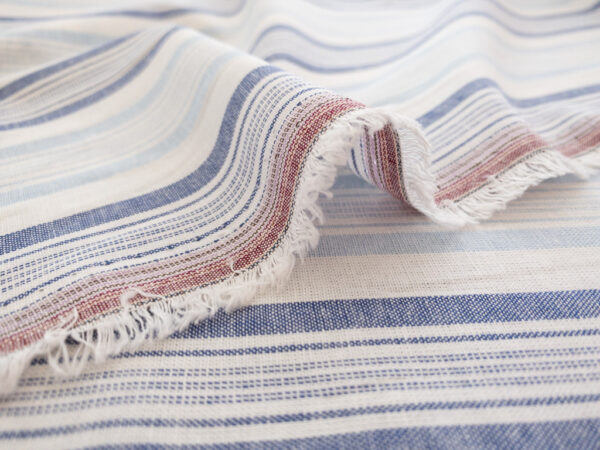 Designer Deadstock - Cotton Shirting - Seaside Stripe