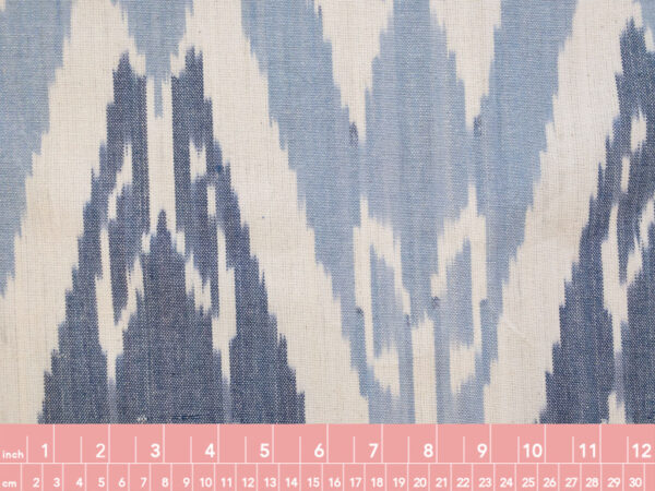 Laura & Kiran Deadstock - Heavyweight Cotton Ikat - Uzbek - Blue