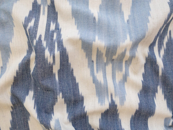 Laura & Kiran Deadstock - Heavyweight Cotton Ikat - Uzbek - Blue