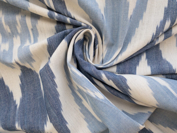 Laura & Kiran Deadstock - Heavyweight Cotton Ikat - Uzbek - Blue