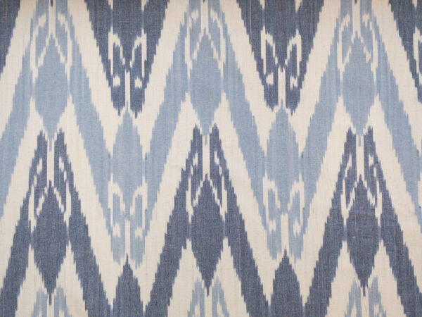 Laura & Kiran Deadstock - Heavyweight Cotton Ikat - Uzbek - Blue