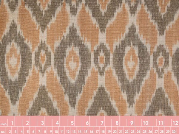 Laura & Kiran Deadstock - Heavyweight Cotton Ikat - Istanbul - Taupe/Tan