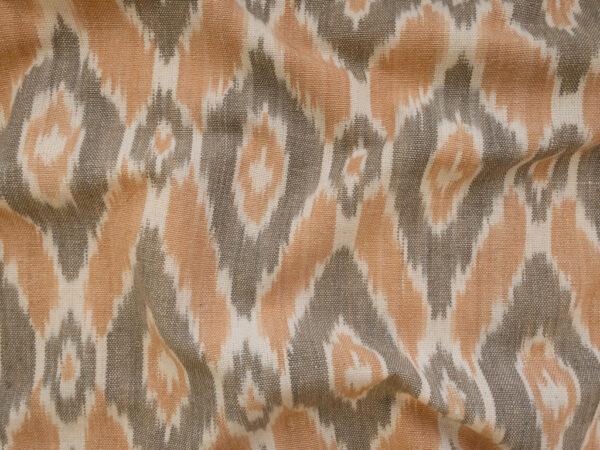 Laura & Kiran Deadstock - Heavyweight Cotton Ikat - Istanbul - Taupe/Tan